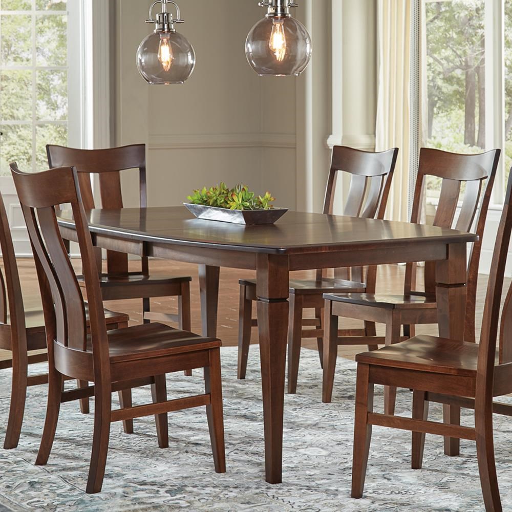 Archbold Furniture Amish Essentials Customizable Boat Shaped Dining